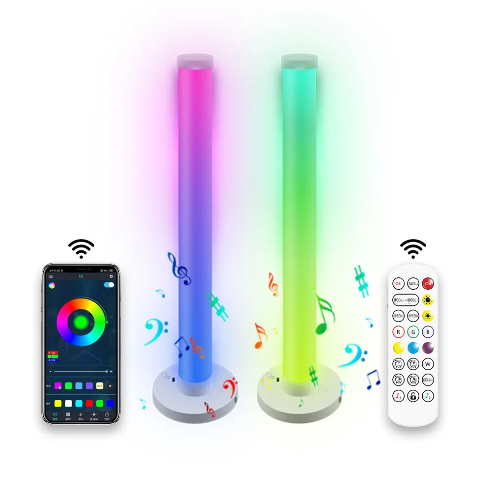 Audio Music Recognition - Inteligentna lampka nocna z funkcją soundbara,