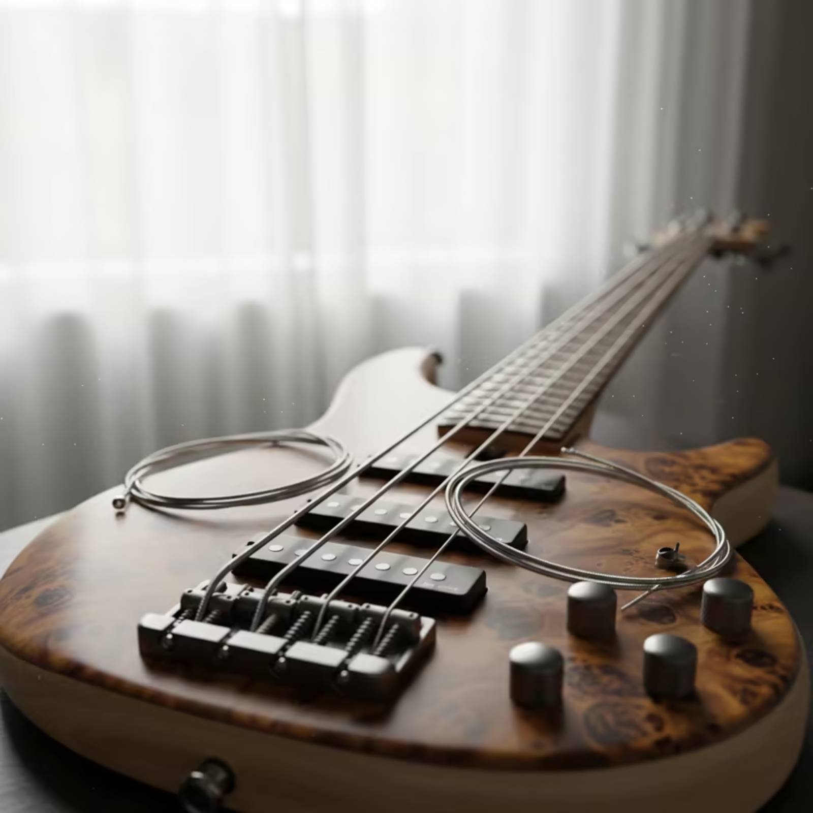 Bass Guitar Strings - Struny do gitary basowej 5-strunowej, trwały