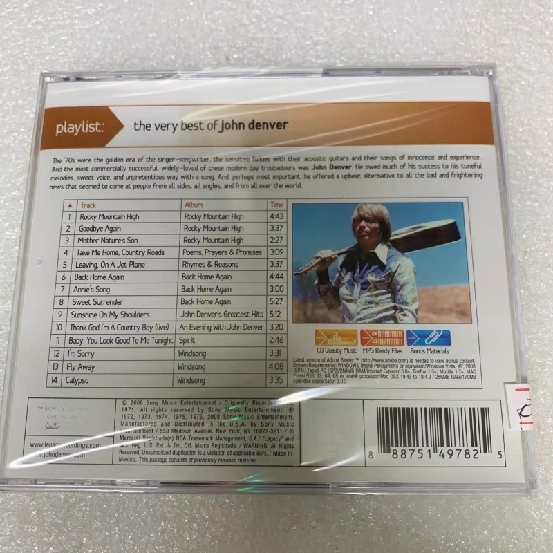 Płyta muzyczna John Denver CD  – Audio Music John recenzja i cena