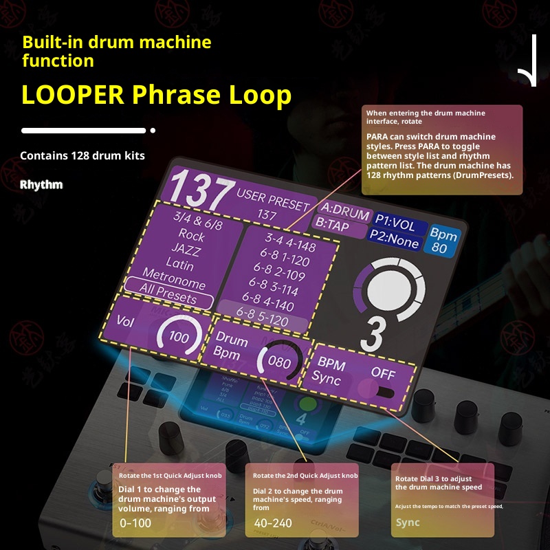 M-VAVE MK-300 Wielofunkcyjny P – Looper Pedal Guitar recenzja i cena