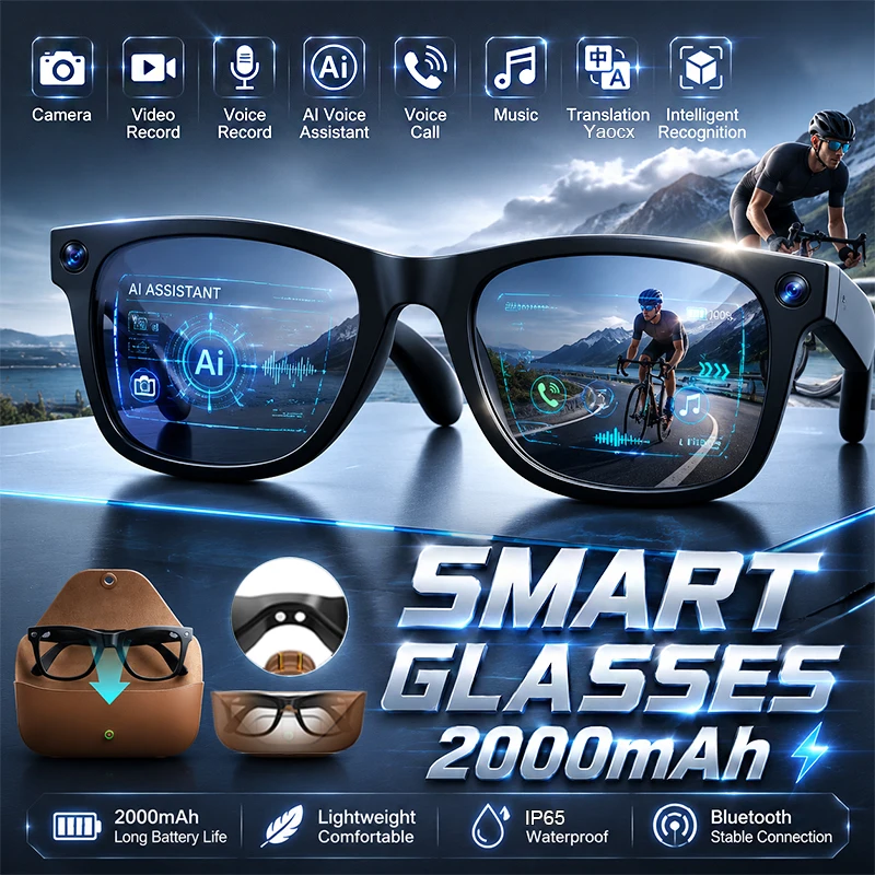 Inteligentne okulary z kamerą  – Audio Music Recognition recenzja i cena