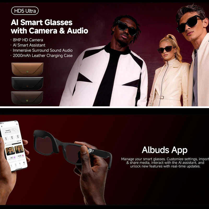 Inteligentne okulary z kamerą  – Audio Music Recognition recenzja i cena
