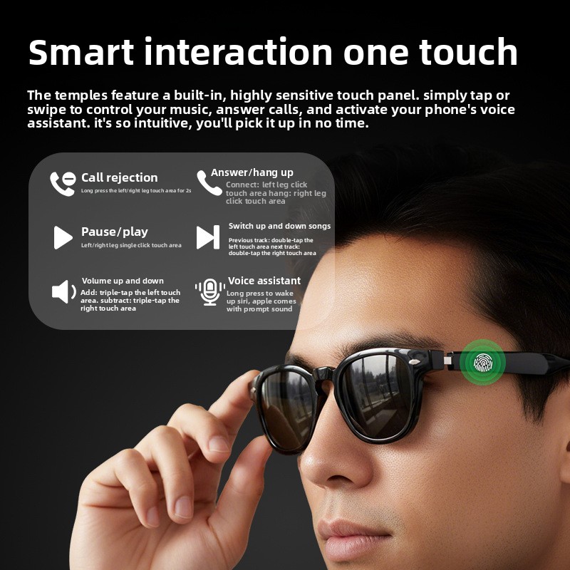 Okulary inteligentne H06 z AI, – Audio Music Recognition recenzja i cena