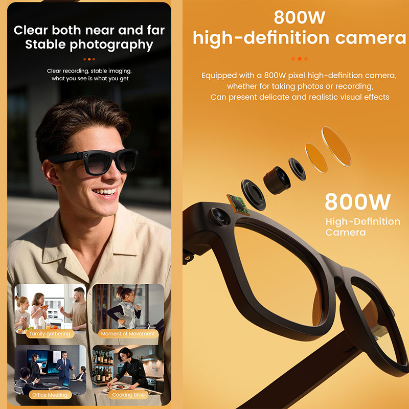 Inteligentne okulary AI z kame – Audio Music Recognition recenzja i cena